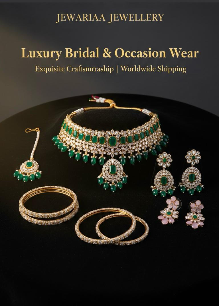 Jewariaa The Emerald Bloom Set